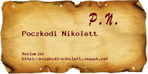 Poczkodi Nikolett névjegykártya